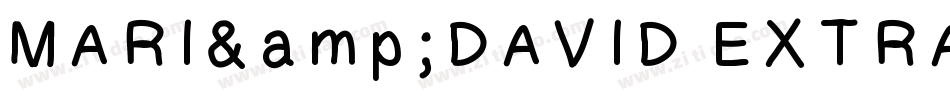 MARI&DAVID EXTRABOLD字体转换